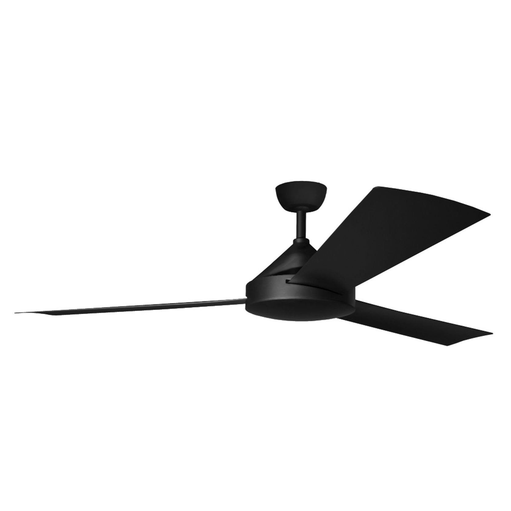 Contemporary Milano Matt Black (3 Blade) AC Motor Fan gallery detail image