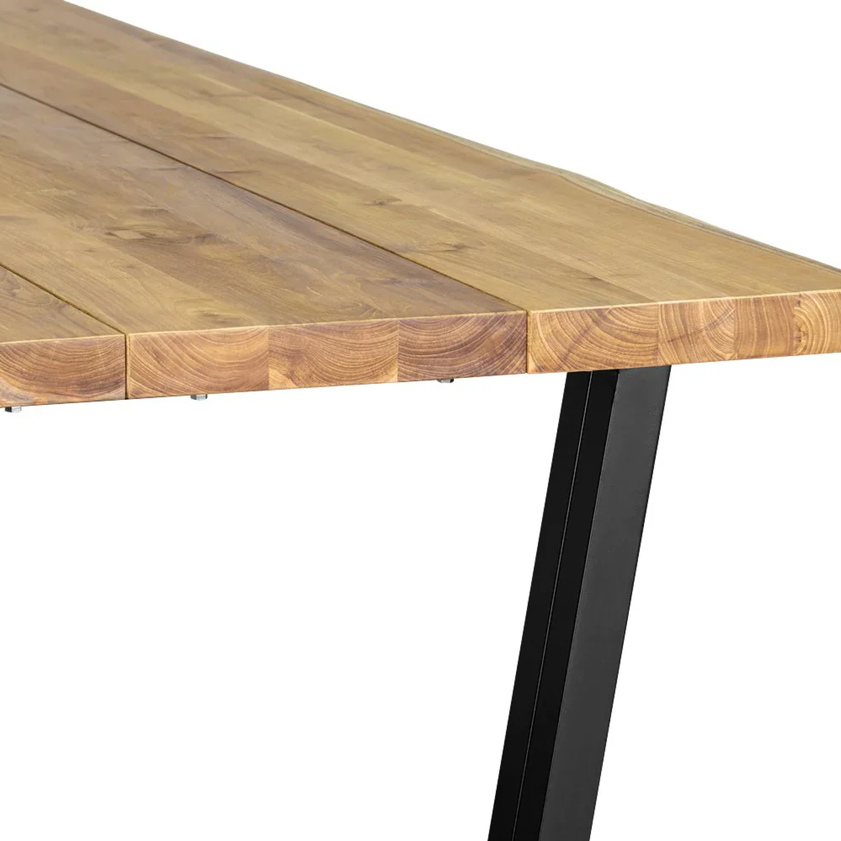 Modern Teak Table 200 x 100cm gallery detail image