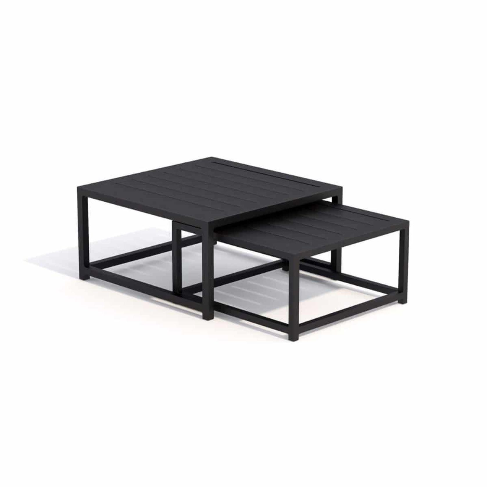 Mood Square Coffee Table Set Black gallery detail image