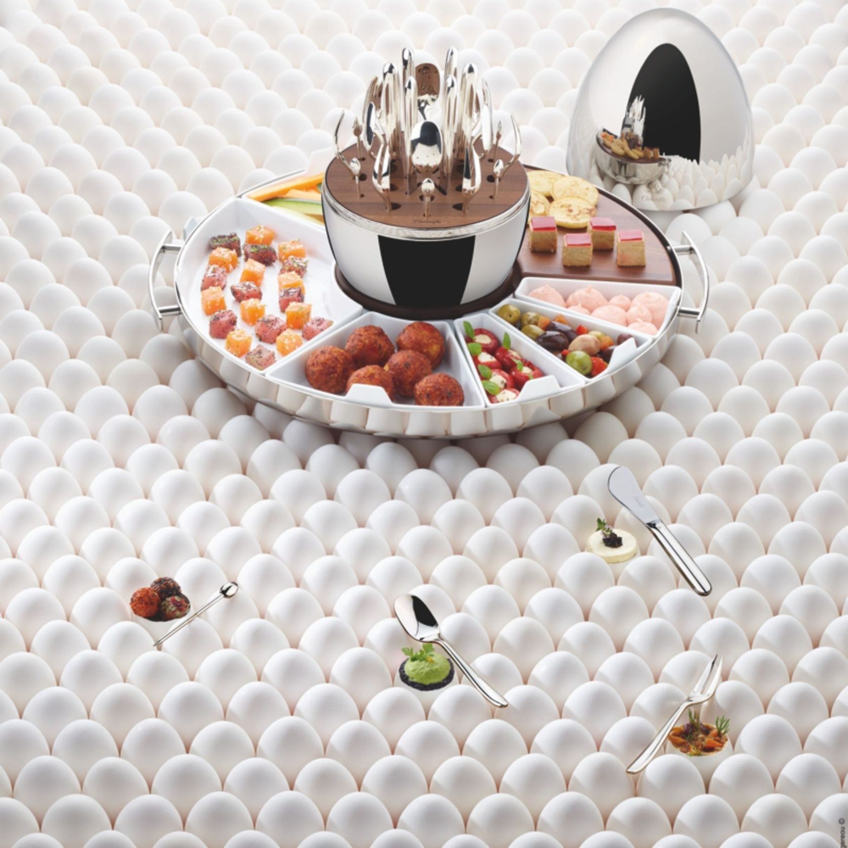 Mood Party Cutlery Accessory Set in Egg gallery detail image