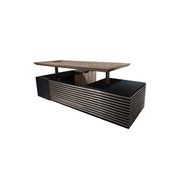 PHOENIX 2.0 - Sit Stand Electric Lift Executive Desk with Right Return 2.8m - Warm Oak & Black gallery detail image
