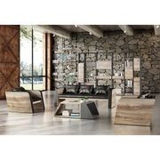 FRANCO Three Seater Sofa - Warm Oak & Black gallery detail image