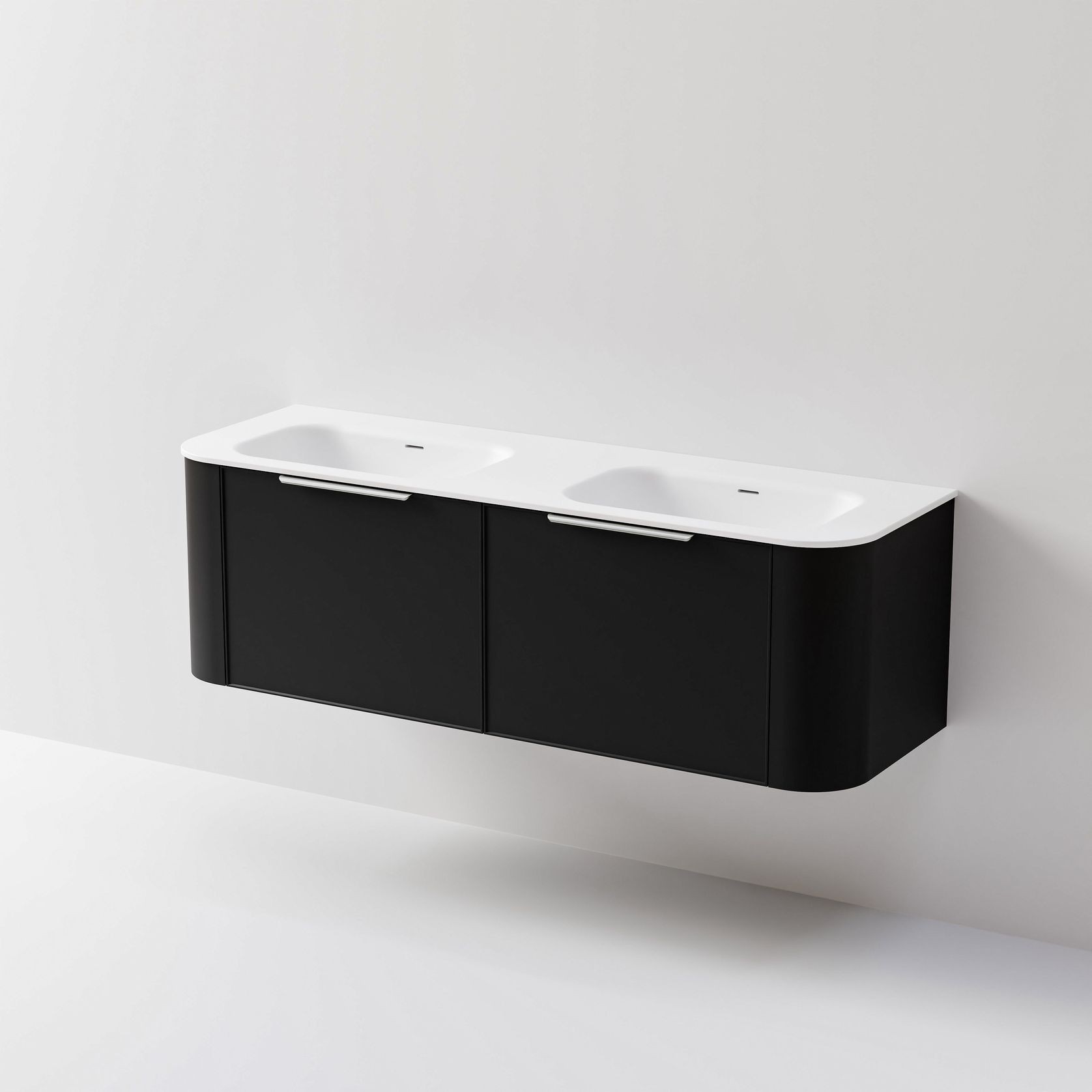 Nature 1500 Vanity | Double Inset Basin & Axel Drawer Front gallery detail image