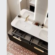 Nature 1800 Vanity | Double Inset Basin & Pillar Drawer Front gallery detail image