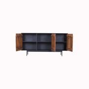 NAKITA Sideboard Buffet 160 cm Solid Acacia Wood - Honey & Black gallery detail image