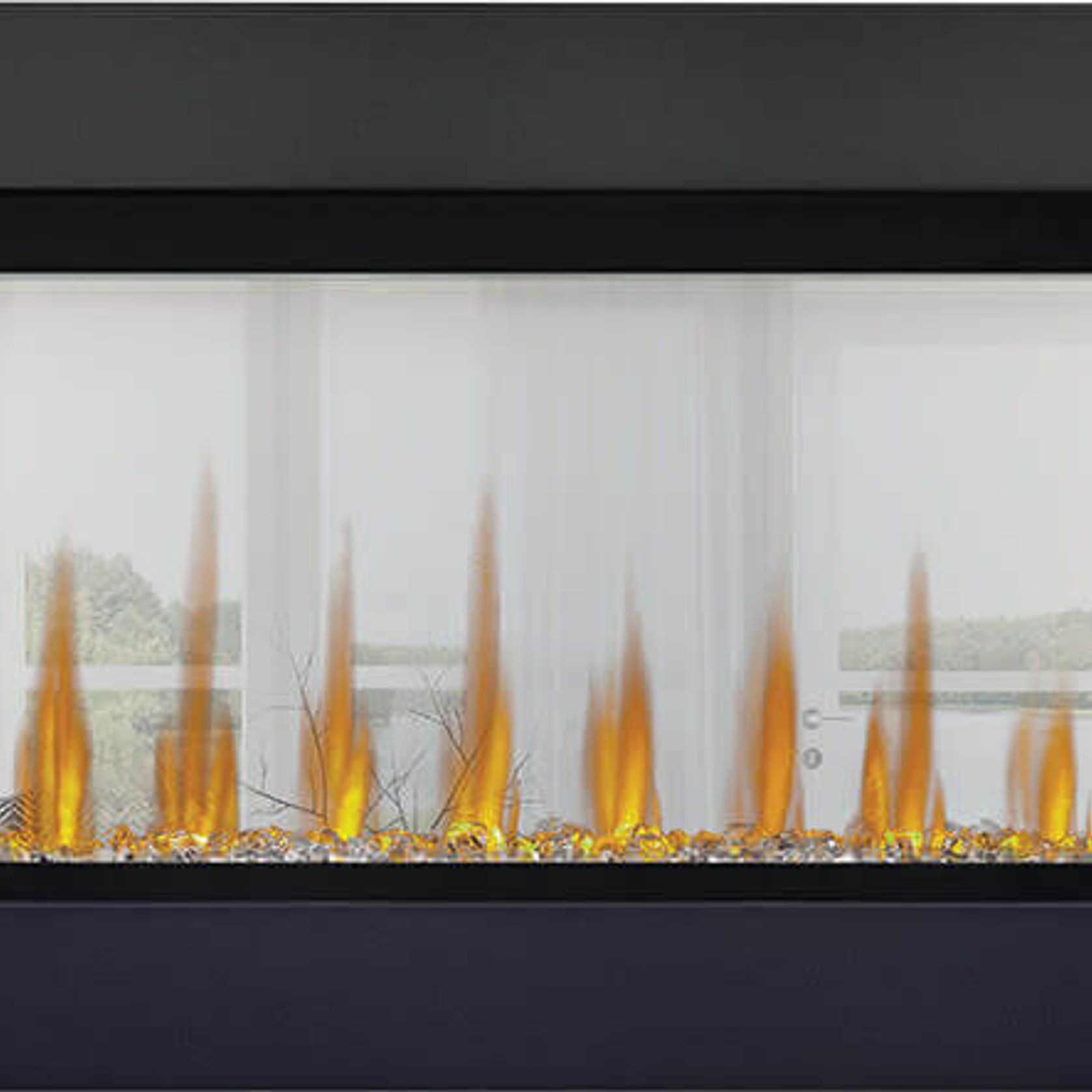 CLEARion Elite™ 50 See through Build-in Electric Fireplace gallery detail image