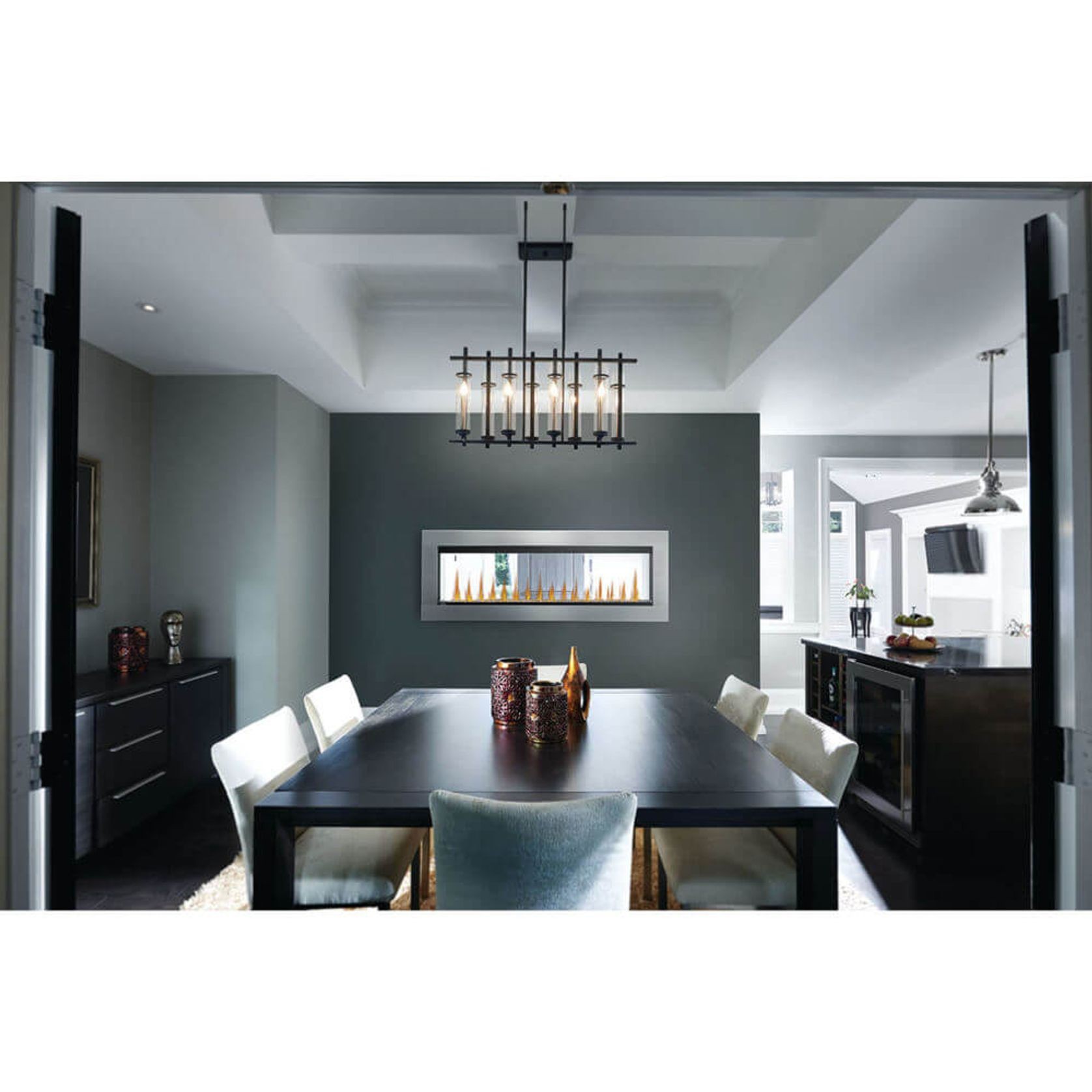 CLEARion Elite™ 50 See through Build-in Electric Fireplace gallery detail image