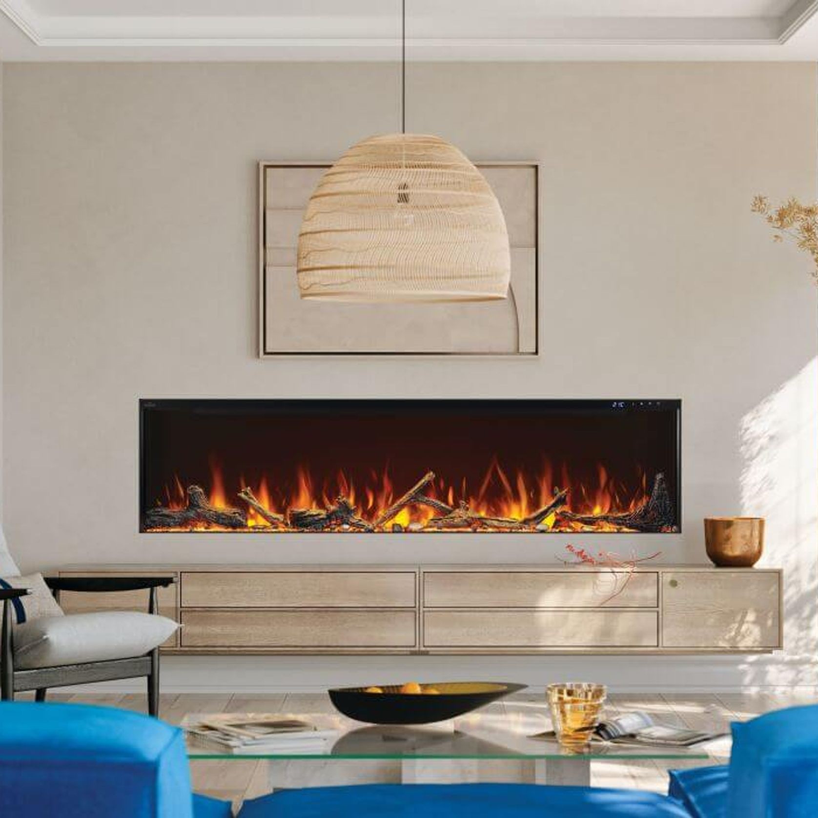 Astound 74 FlexMount Electric Fireplace gallery detail image
