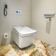 Toto Neorest Le Ii Wall Hung Toilet And Washlet W/ Gold Remote Package Gloss White gallery detail image