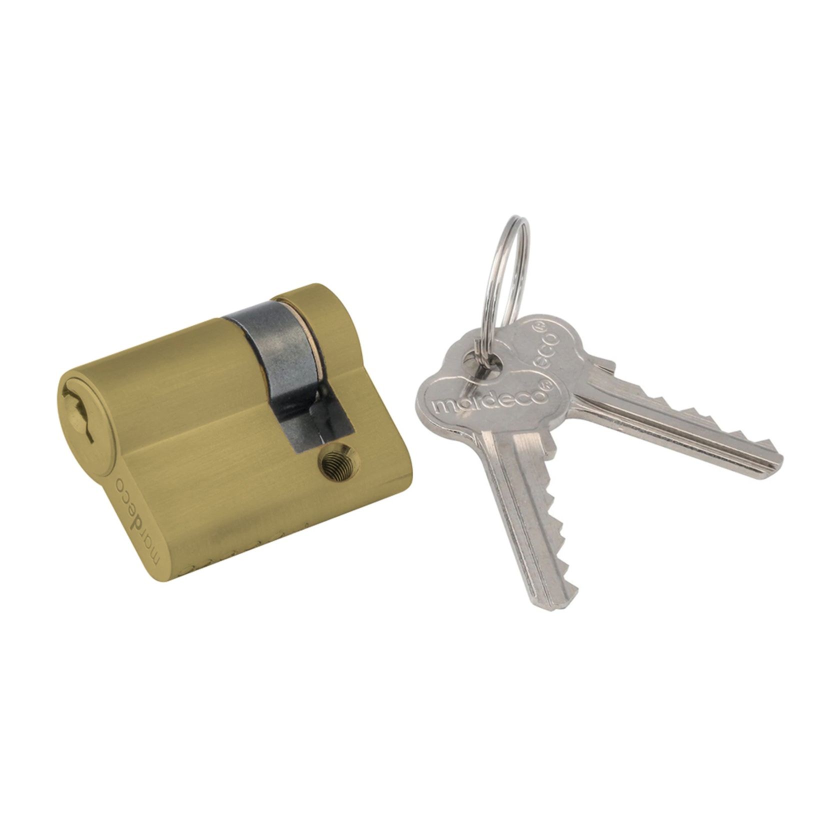 Mardeco 'M' Series C4 Euro Cylinder  3 Pin 27mm Satin Brass for BRS8104/SET Euro Lock BRS8500/27 gallery detail image