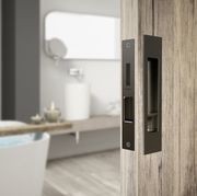 Mardeco 'M' Series Flush Pull Privacy Set Bronze for Sliding Doors BR8004SET gallery detail image