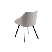 NILES Dining Chair - Beige & Black gallery detail image