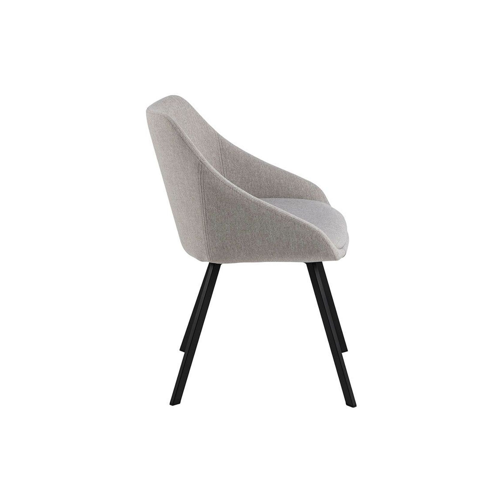 NILES Dining Chair - Beige & Black gallery detail image