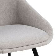NILES Dining Chair - Beige & Black gallery detail image