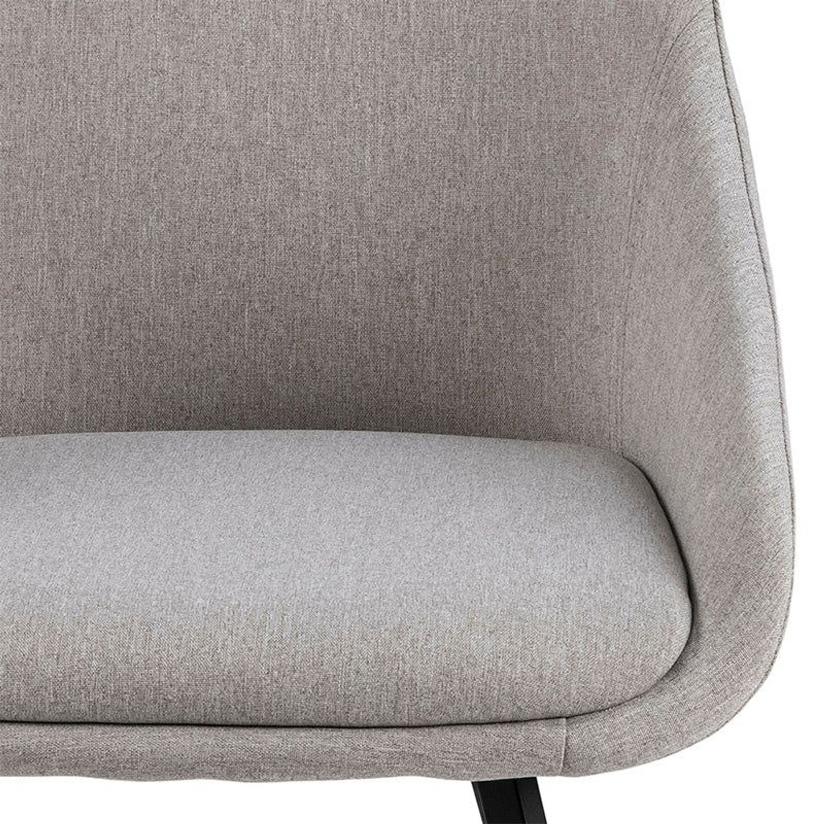 NILES Dining Chair - Beige & Black gallery detail image