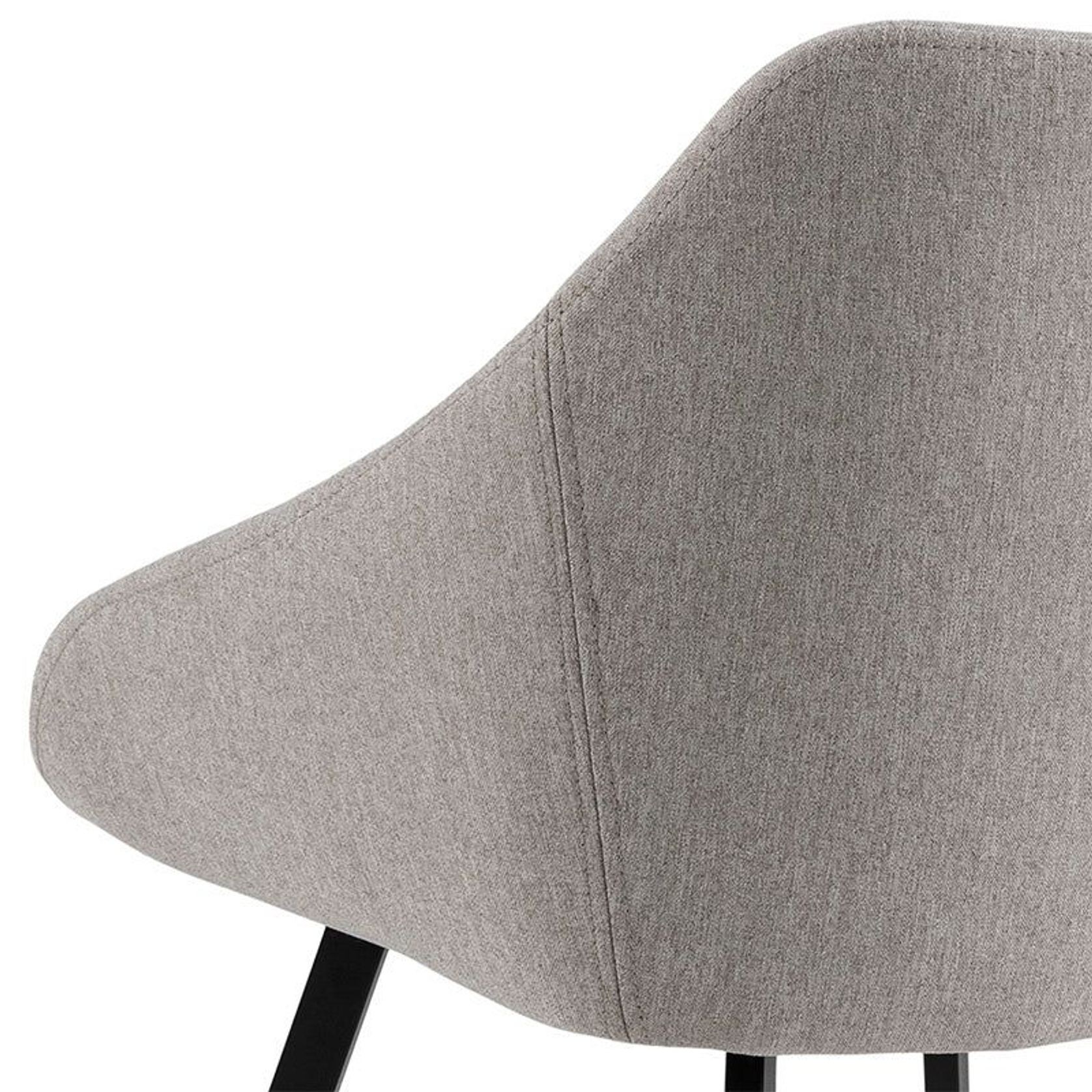 NILES Dining Chair - Beige & Black gallery detail image