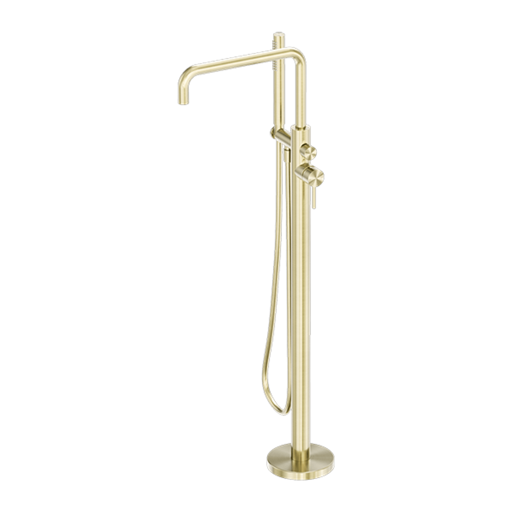 Zen SS316L Freestanding Bath Mixer | Brushed Gold gallery detail image