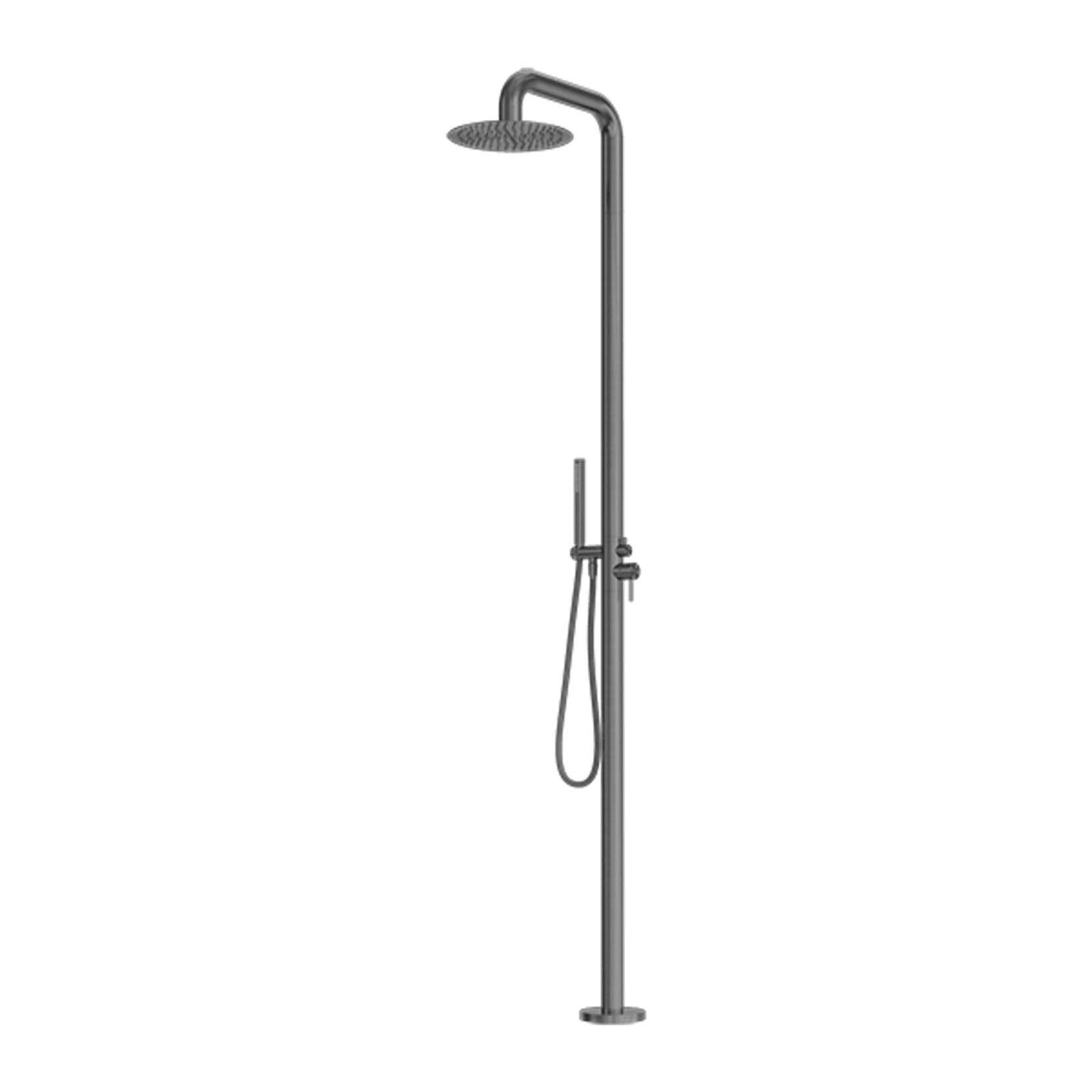 Zen SS316L Outdoor Freestanding Shower Column | Graphite gallery detail image