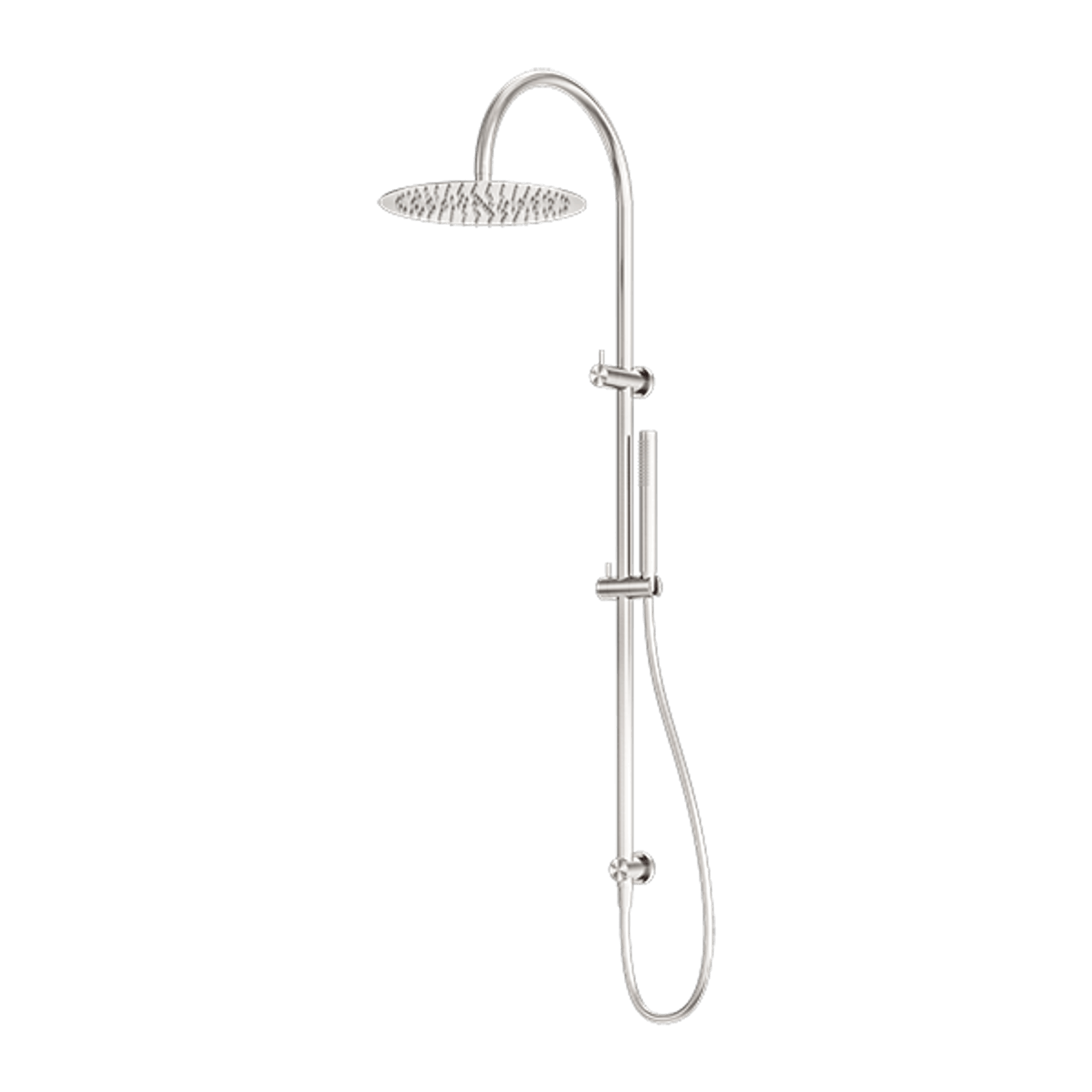 Zen SS316L Twin Shower | Brushed Nickel gallery detail image