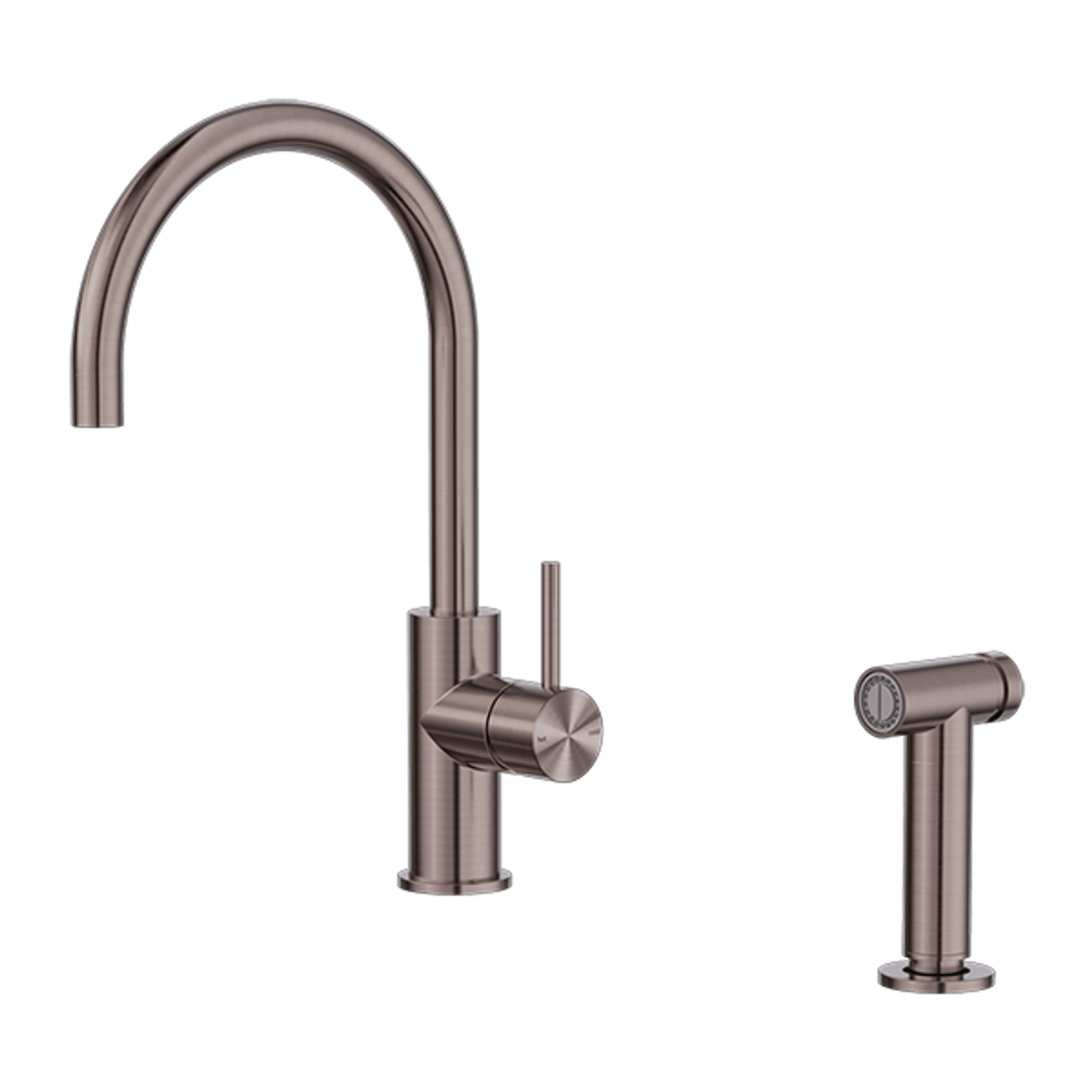 Zen SS316L Kitchen Mixer & Hand Spray | Brushed Bronze gallery detail image