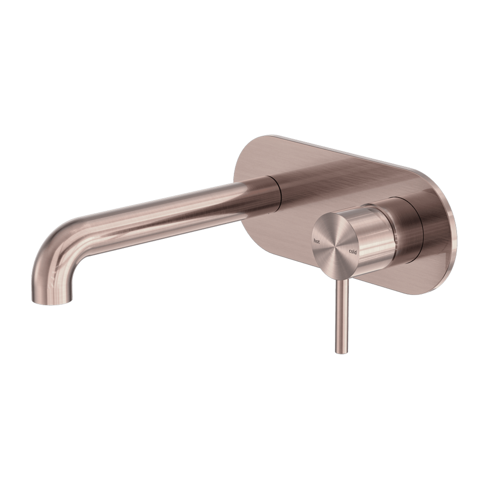 Zen SS316L Wall Basin/Bath Mixer 185mm Spout | Brushed Bronze gallery detail image