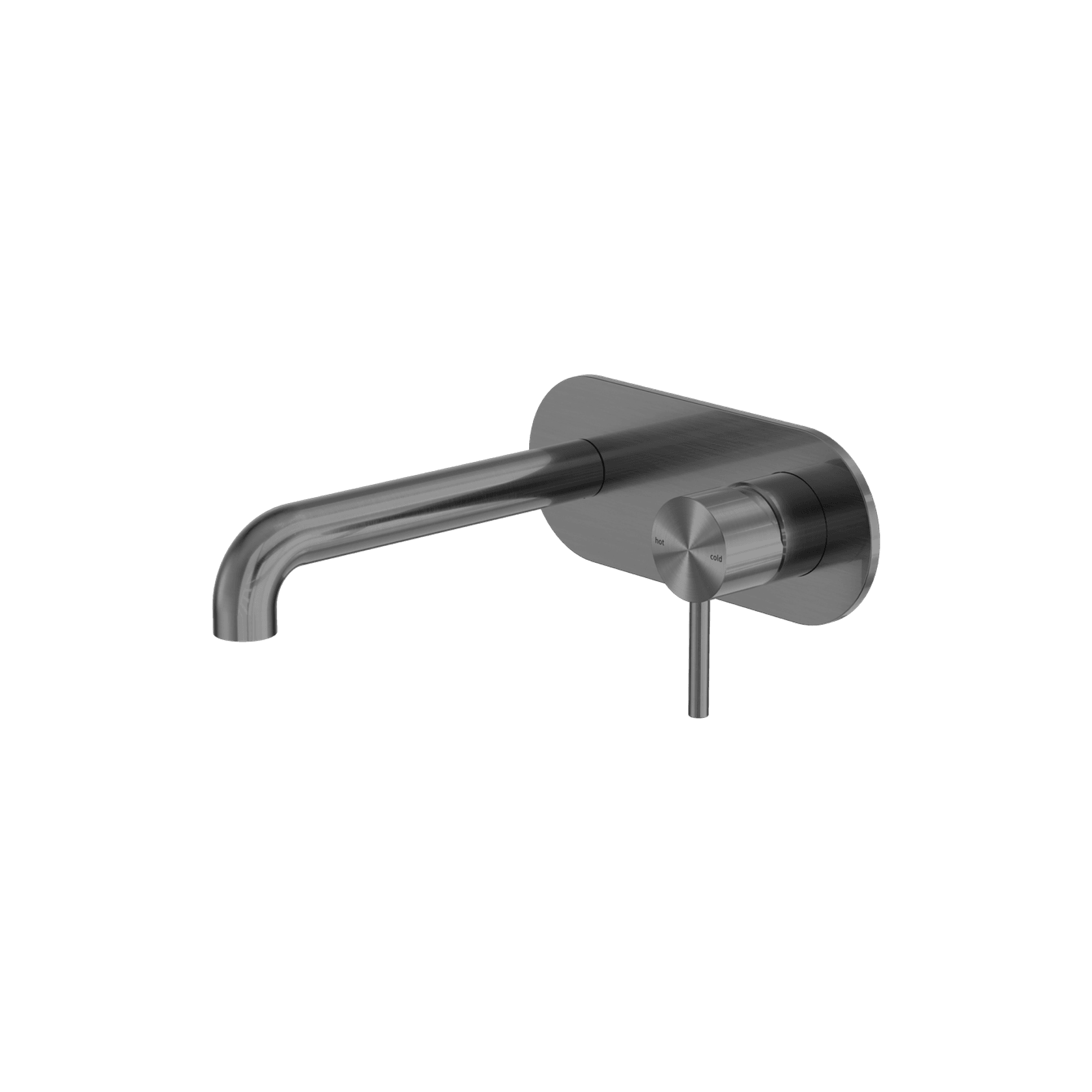Zen SS316L Wall Basin/Bath Mixer 185mm Spout | Graphite gallery detail image