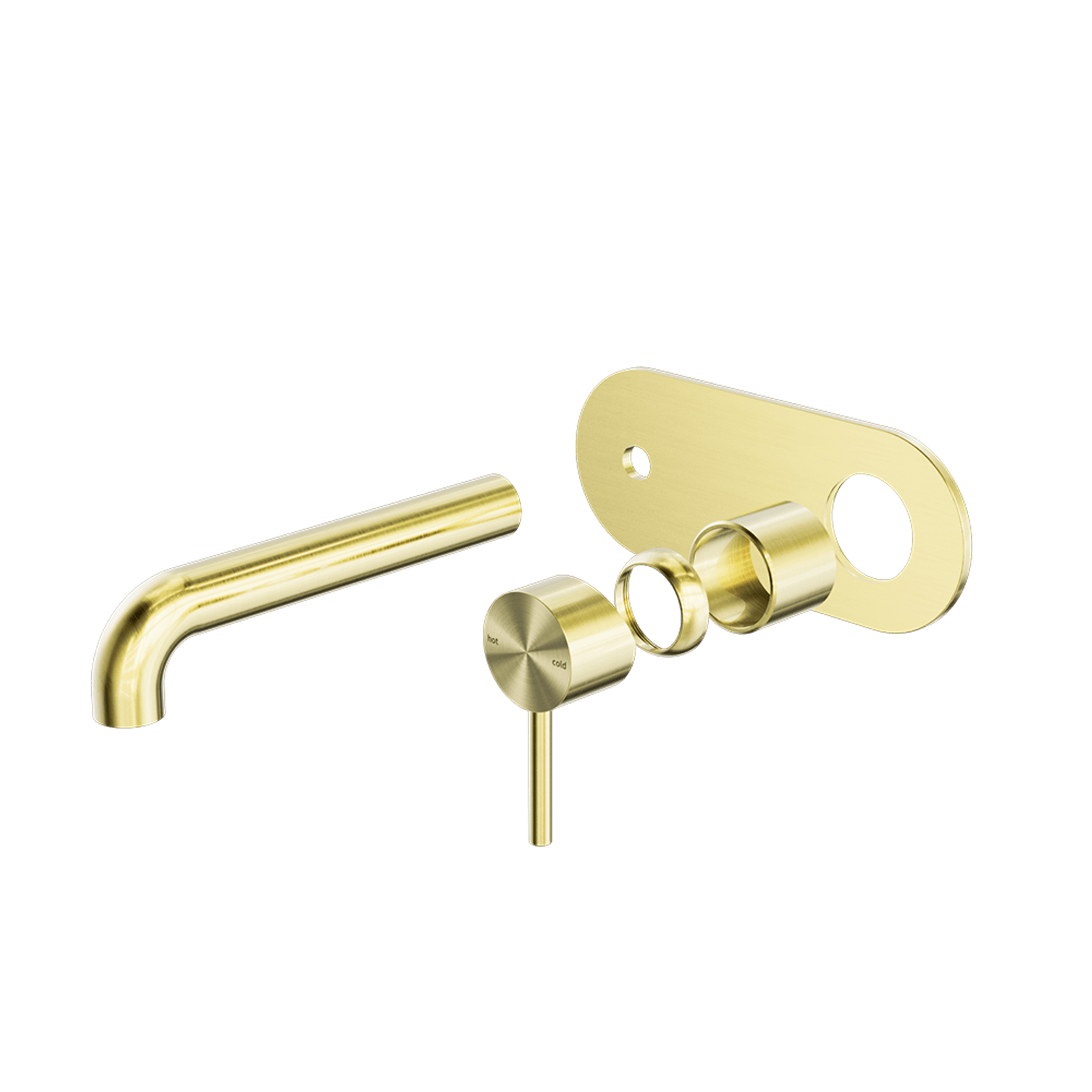 Zen SS316L Mixer 230mm Spout Trim Kits | Brushed Gold gallery detail image