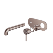 Zen SS316L Wall Basin/Bath Mixer 185mm Spout Trim Kits | Brushed Bronze gallery detail image