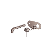 Zen SS316L Wall Basin/Bath Mixer 230mm Spout Trim Kits | Brushed Bronze gallery detail image