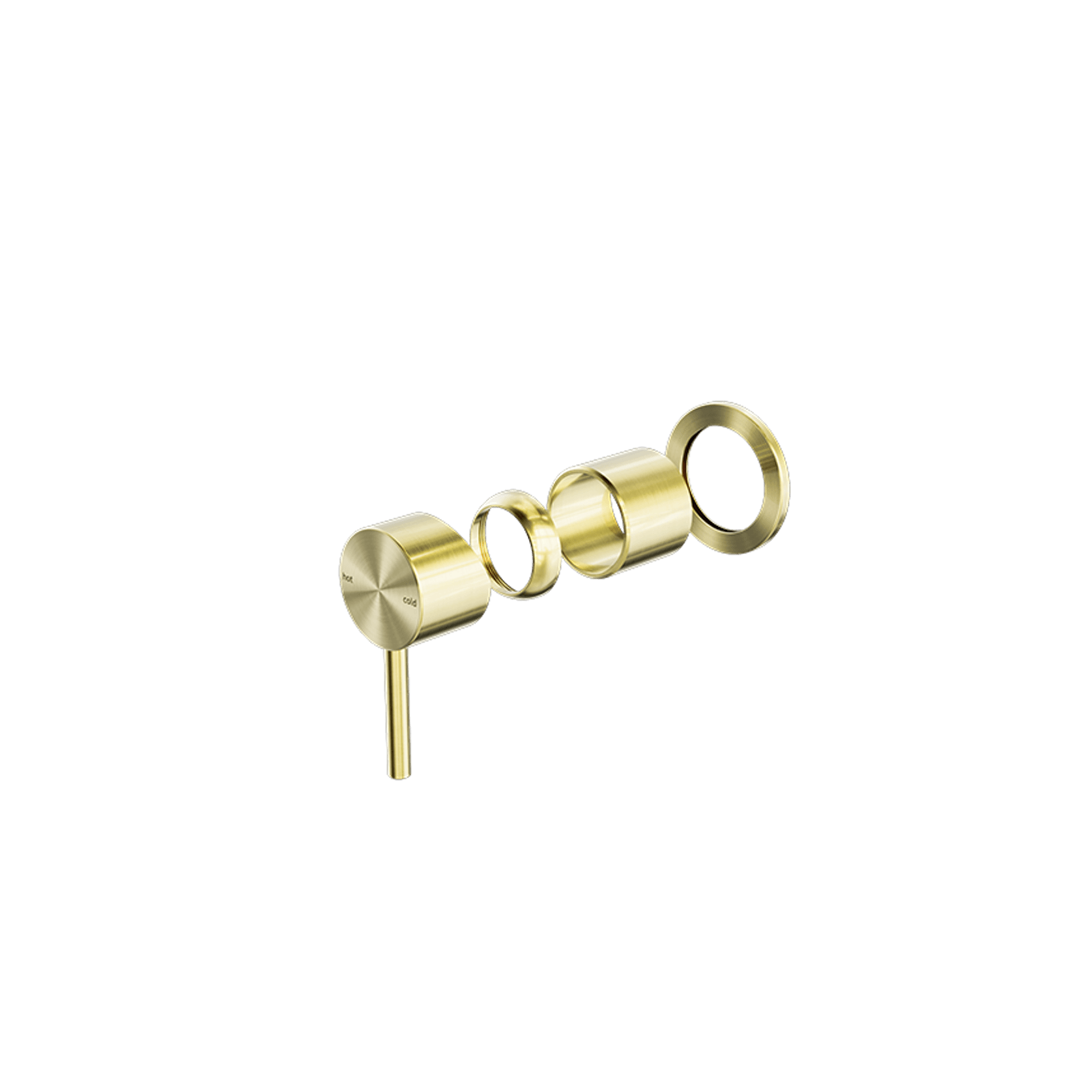 Zen SS316L Shower Mixer Trim Kits | Brushed Gold gallery detail image