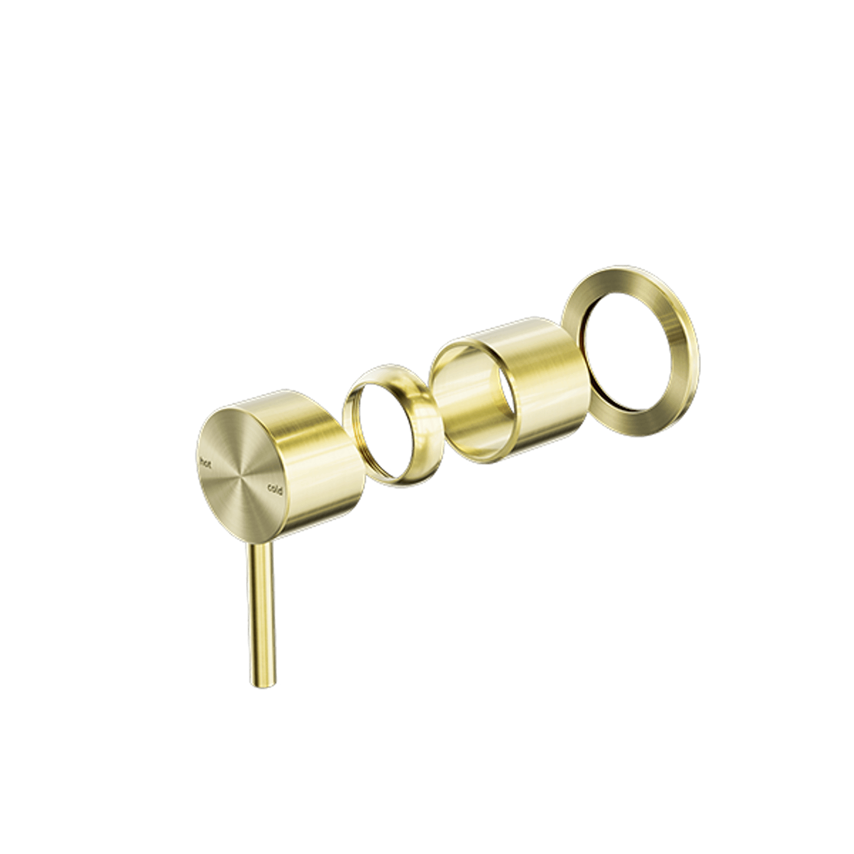 Zen SS316L Shower Mixer Trim Kits | Brushed Gold gallery detail image