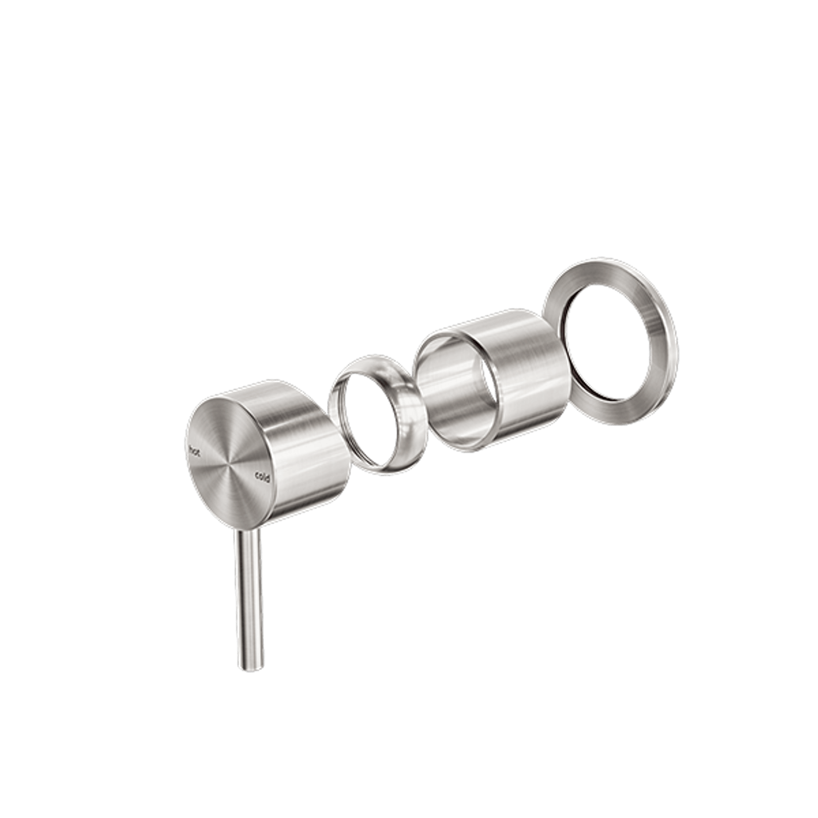 Zen SS316L Shower Mixer Trim Kits | Brushed Nickel gallery detail image