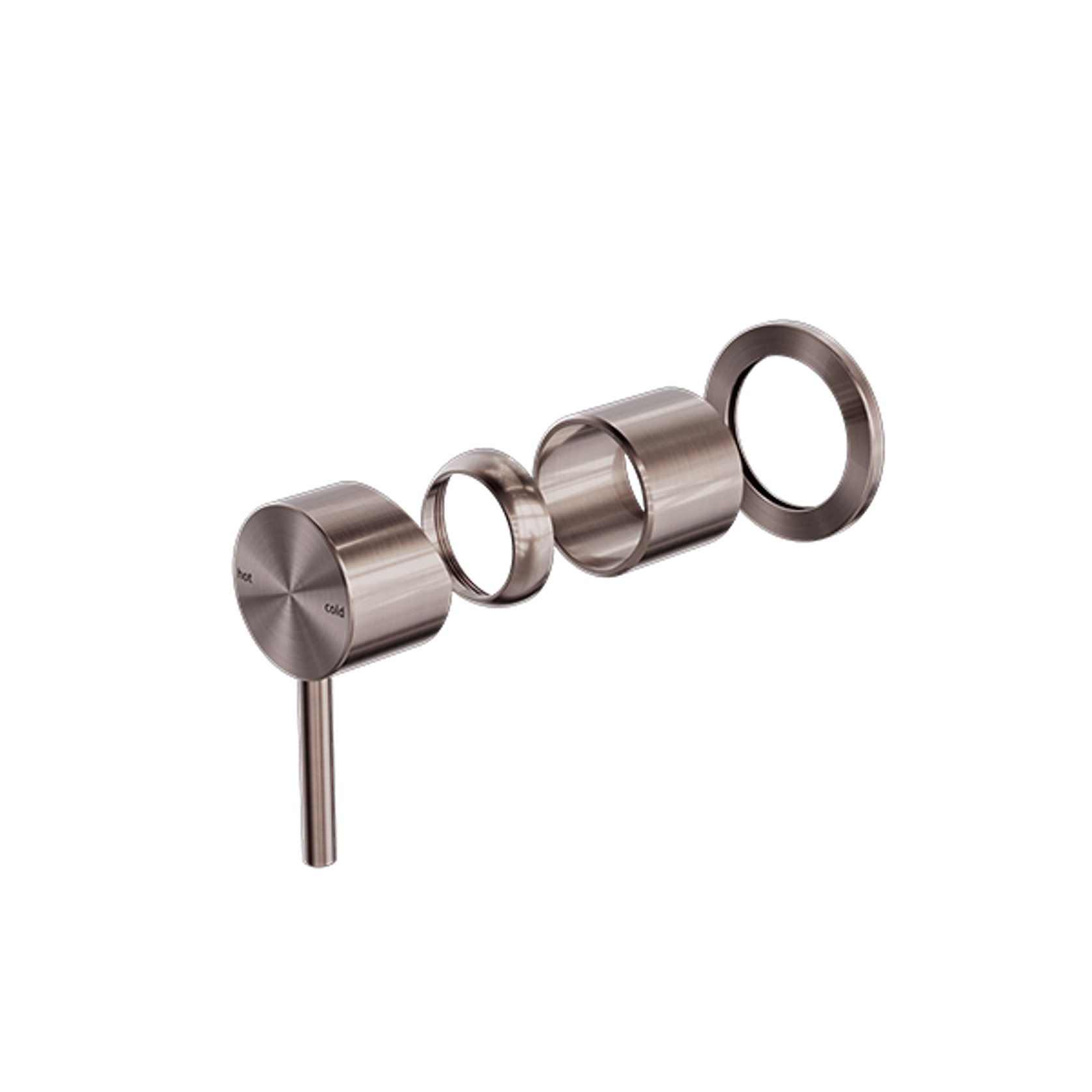 Zen SS316L Shower Mixer Trim Kits | Brushed Bronze gallery detail image
