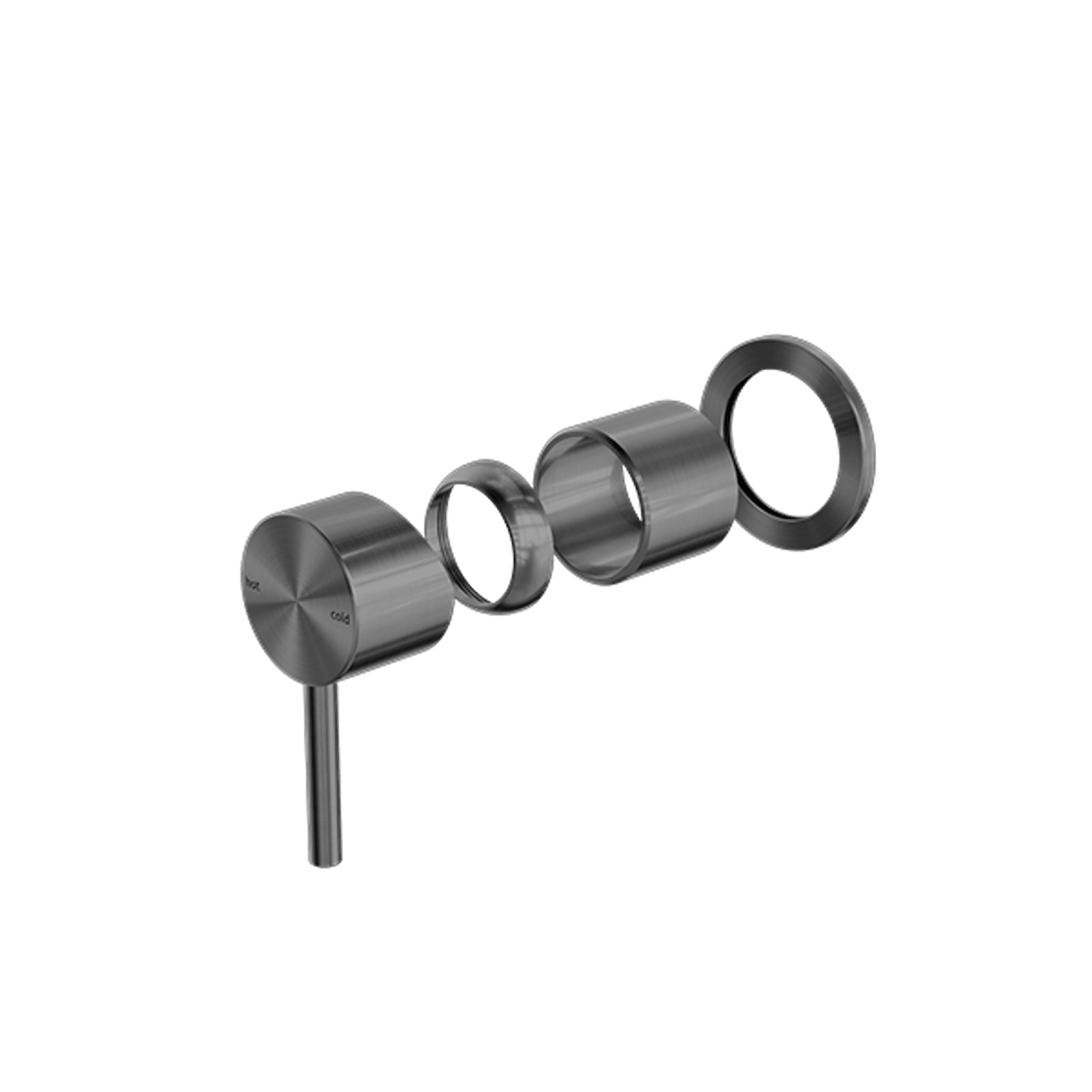 Zen SS316L Shower Mixer Trim Kits | Graphite gallery detail image