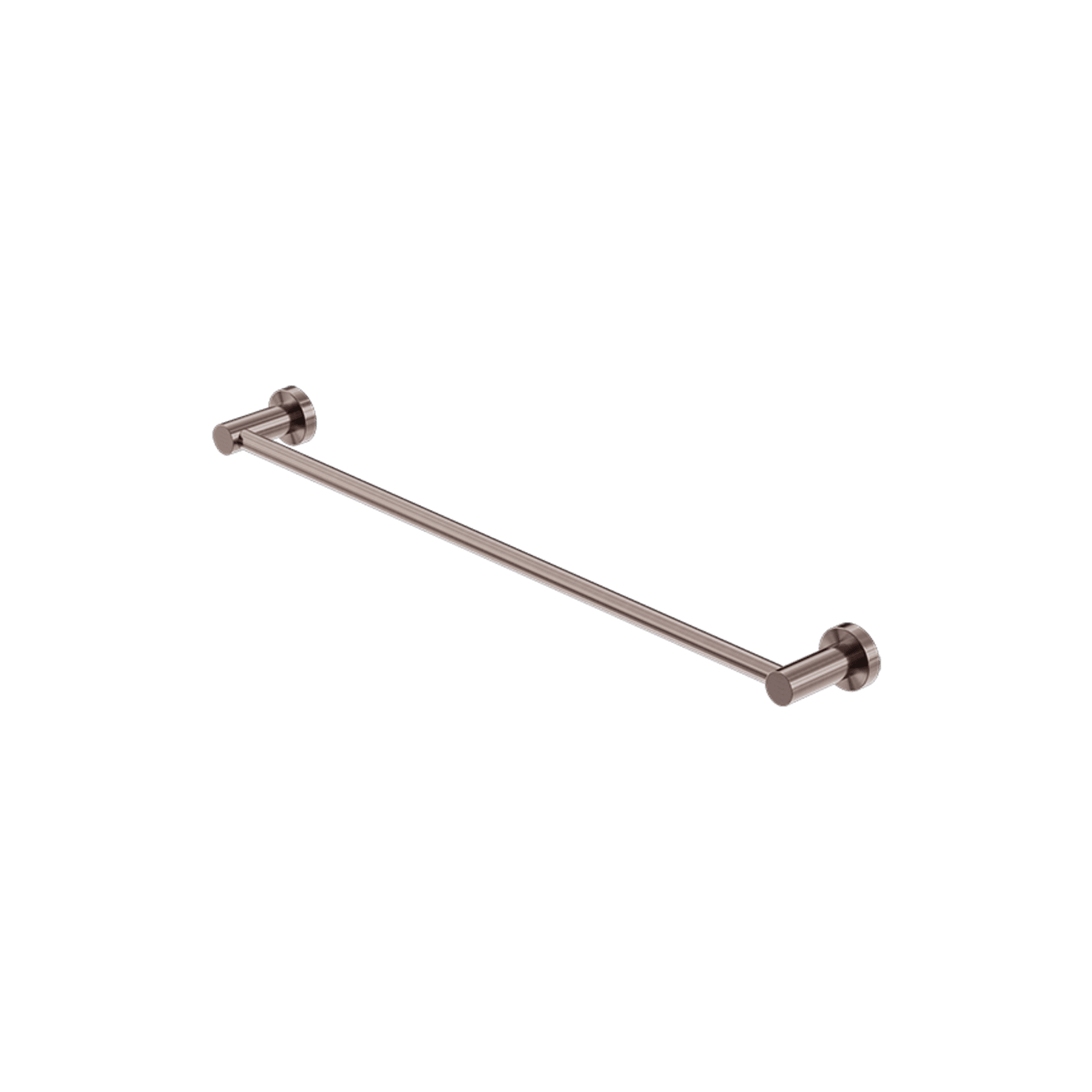 Mecca Single Towel Rail 600mm Brushed Bronze gallery detail image
