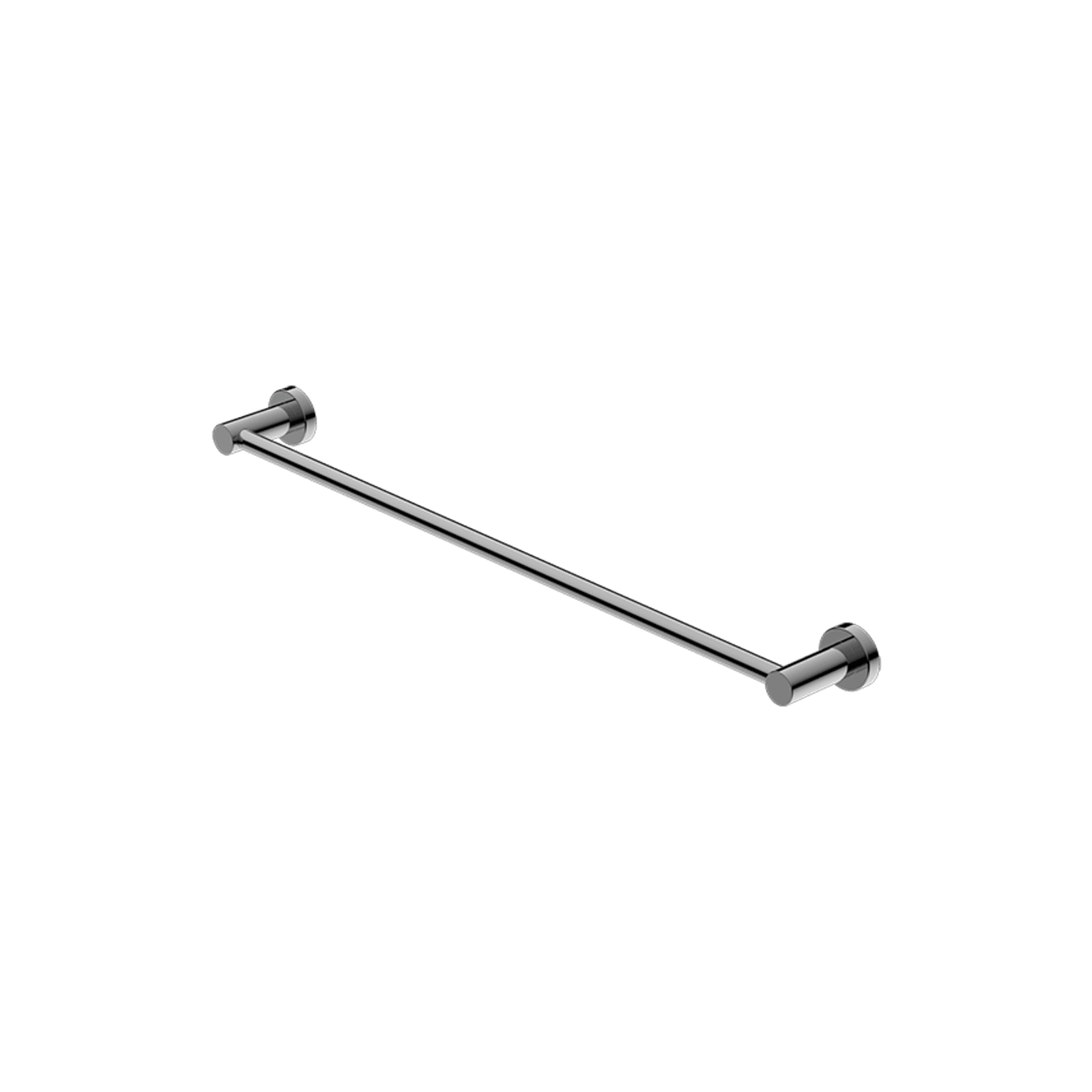 Mecca Single Towel Rail 600mm Chrome gallery detail image