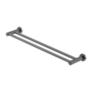 Mecca Double Towel Rail 600mm Gun Metal gallery detail image