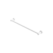 Mecca Single Towel Rail 600mm Matte White gallery detail image