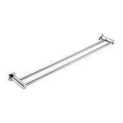 Mecca Double Towel Rail 800mm Chrome gallery detail image