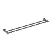 Mecca Double Towel Rail 800mm Gun Metal gallery detail image