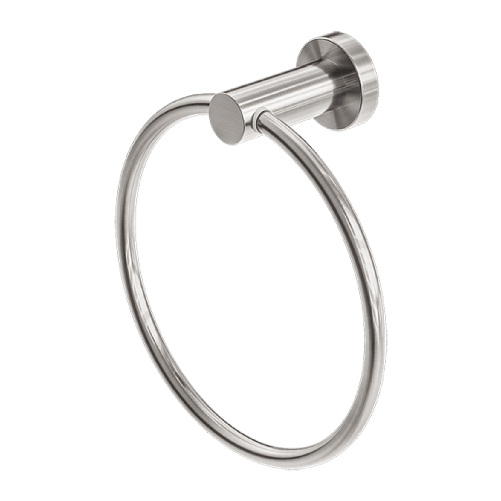 Mecca Hand Towel Ring Brushed Nickel gallery detail image