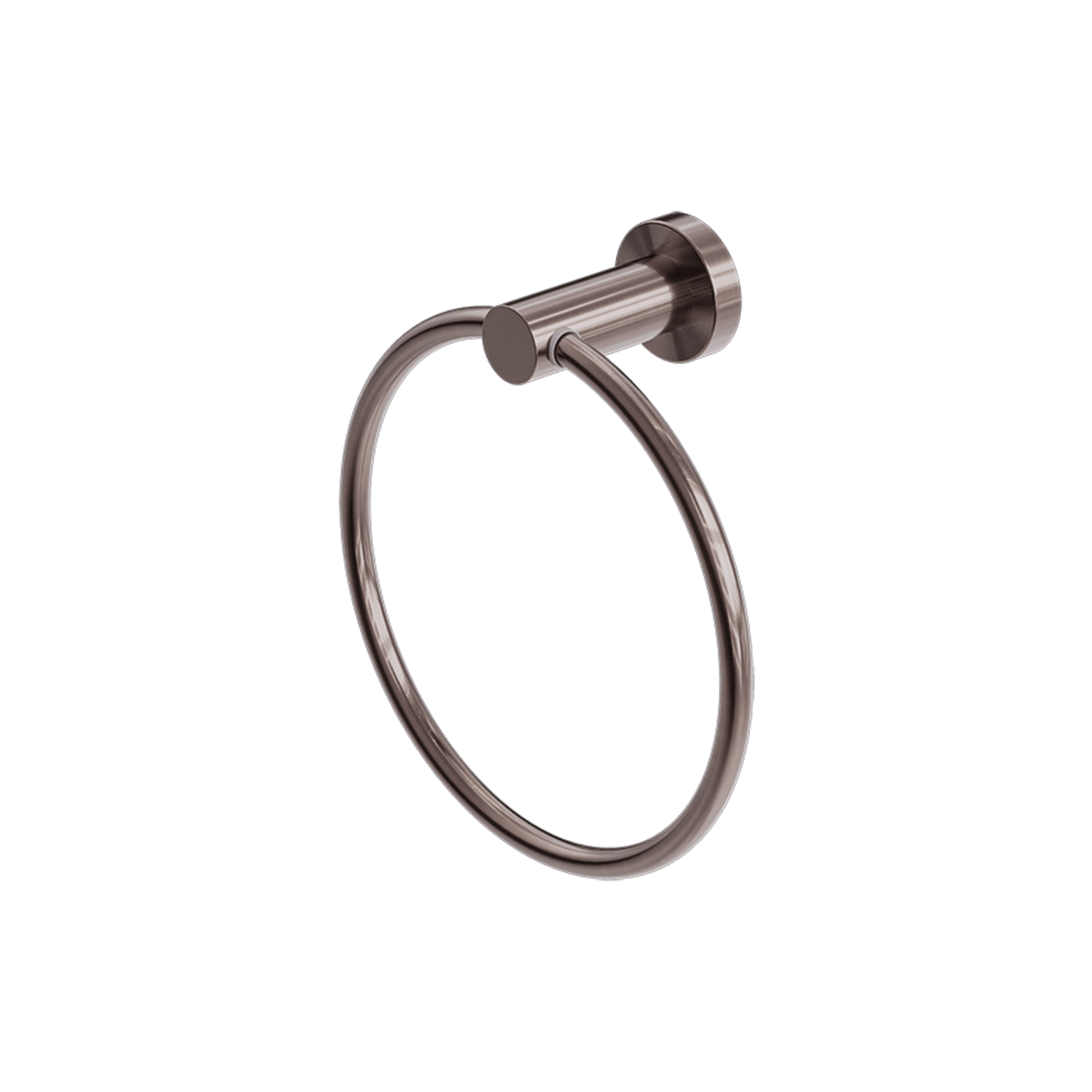 Mecca Hand Towel Ring Brushed Bronze gallery detail image