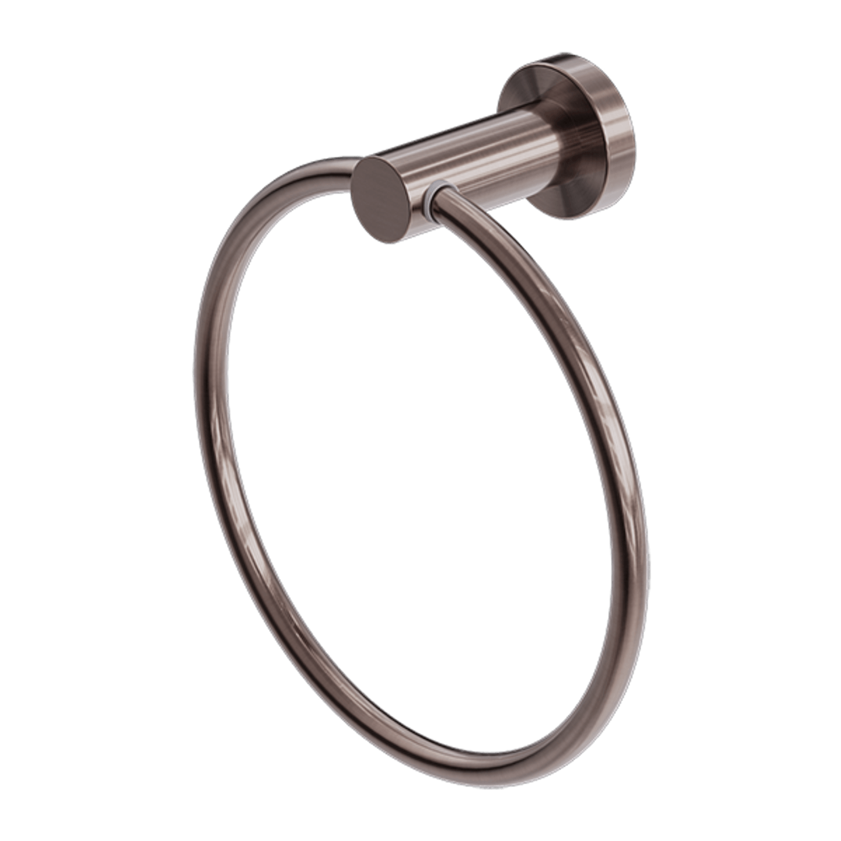 Mecca Hand Towel Ring Brushed Bronze gallery detail image
