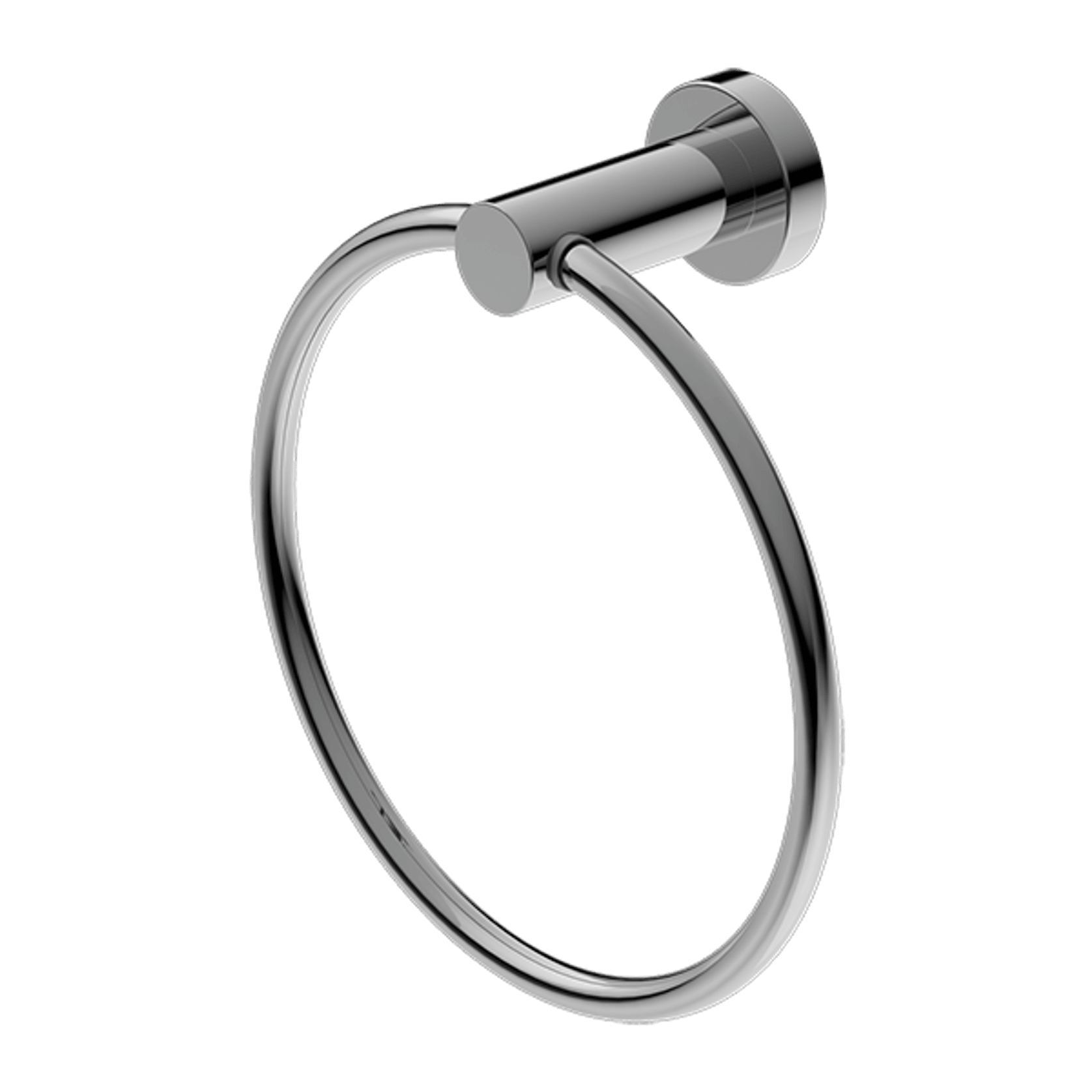 Mecca Hand Towel Ring Chrome gallery detail image