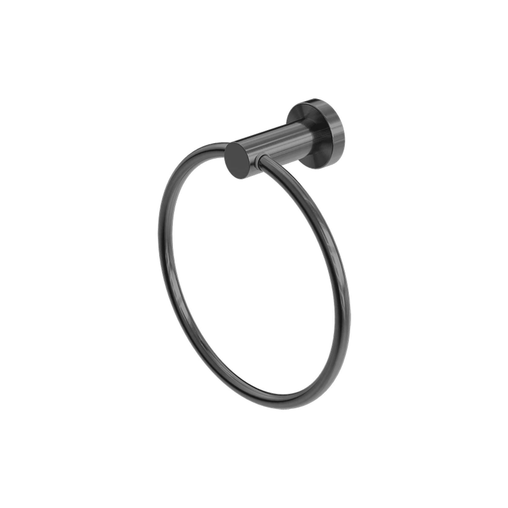 Mecca Hand Towel Ring Gun Metal gallery detail image