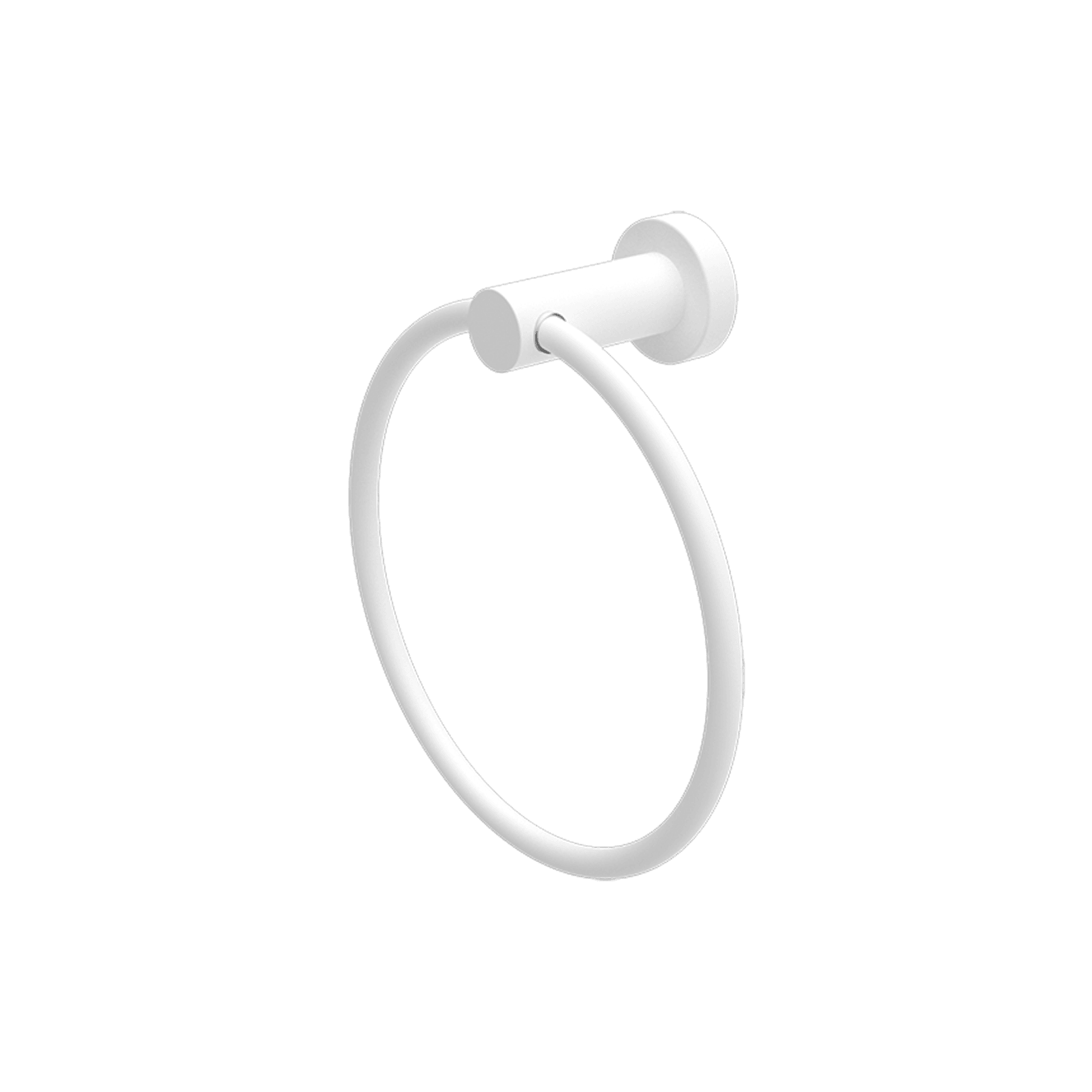 Mecca Hand Towel Ring Matte White gallery detail image