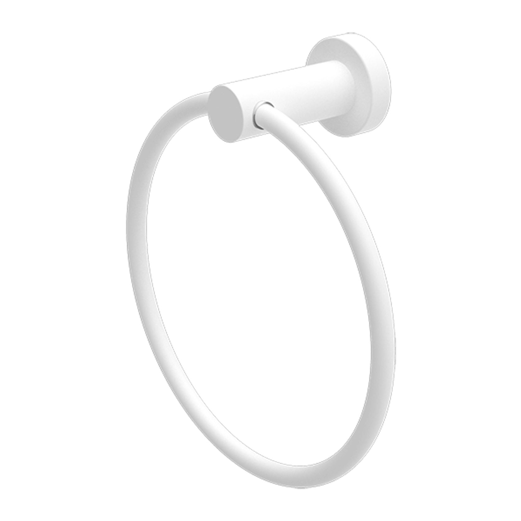 Mecca Hand Towel Ring Matte White gallery detail image