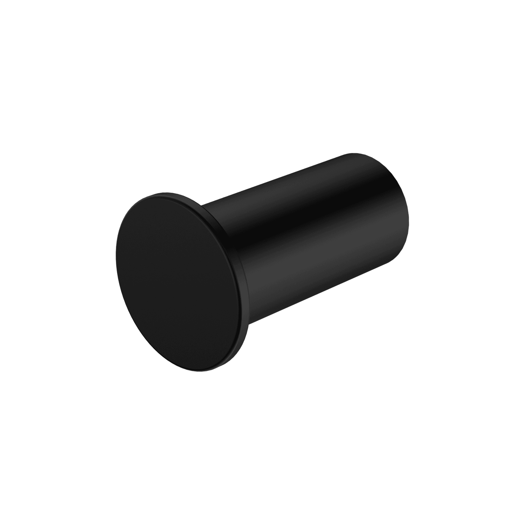 Mecca Robe Hook Slim Matte Black gallery detail image