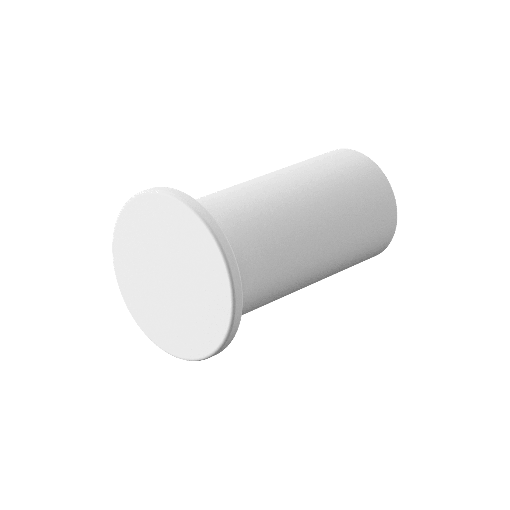 Mecca Robe Hook Slim Matte White gallery detail image