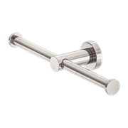 Mecca Double Toilet Roll Holder Brushed Nickel gallery detail image